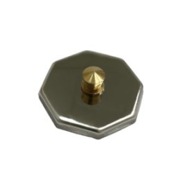 Tapa de aluminio para vaso de vidrio