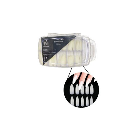 Caja de tips Almendrado Stiletto 100 piezas