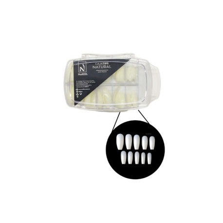 Caja de tips coffin 100 piezas