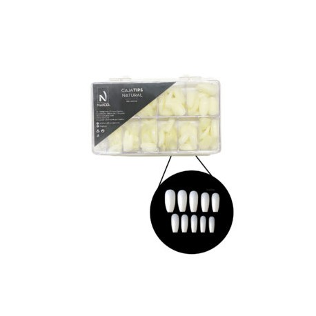 Caja de tips coffin 500 piezas