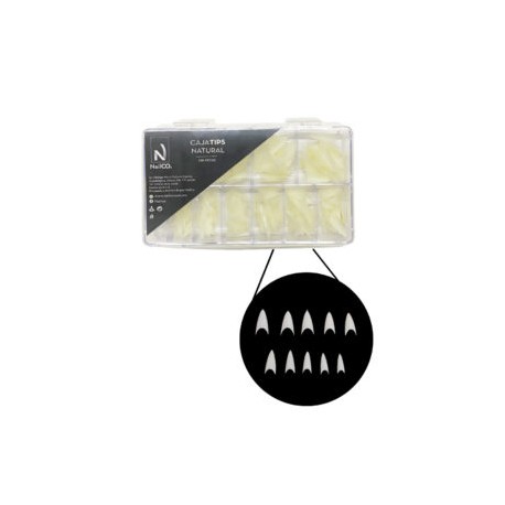 Caja de tips stiletto 500 piezas