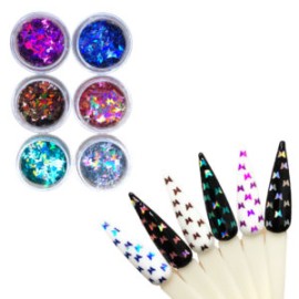 Set Mariposas Holograficas