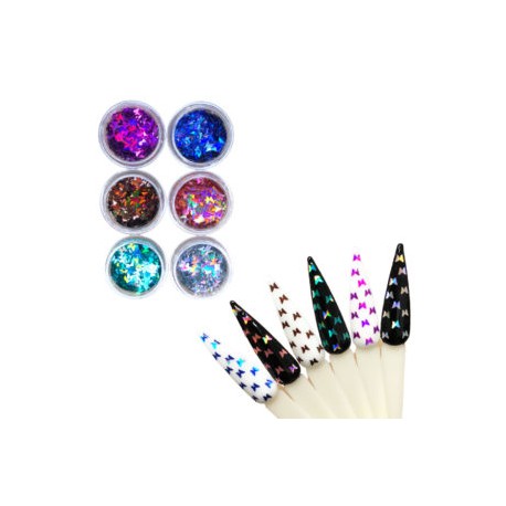 Set Mariposas Holograficas