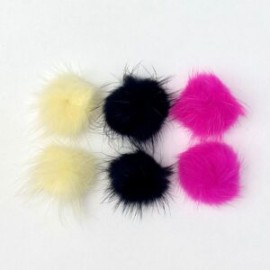Contenedor con pompones 6 piezas