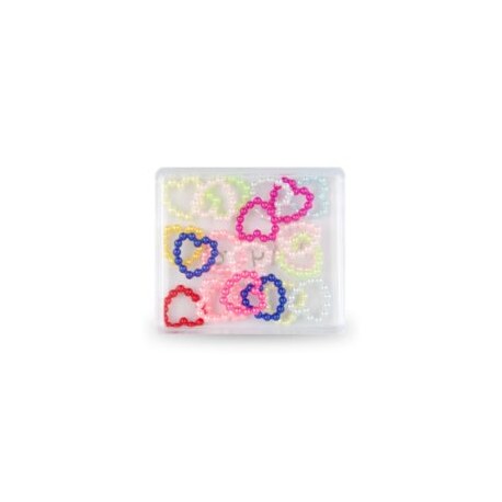 Set corazones de perla