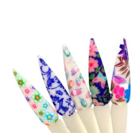 Japanese Flowers Set Foil
